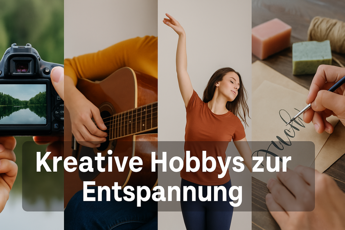Fotografie, Musik, Tanz und Handwerk als kreative Hobbys zur Entspannung